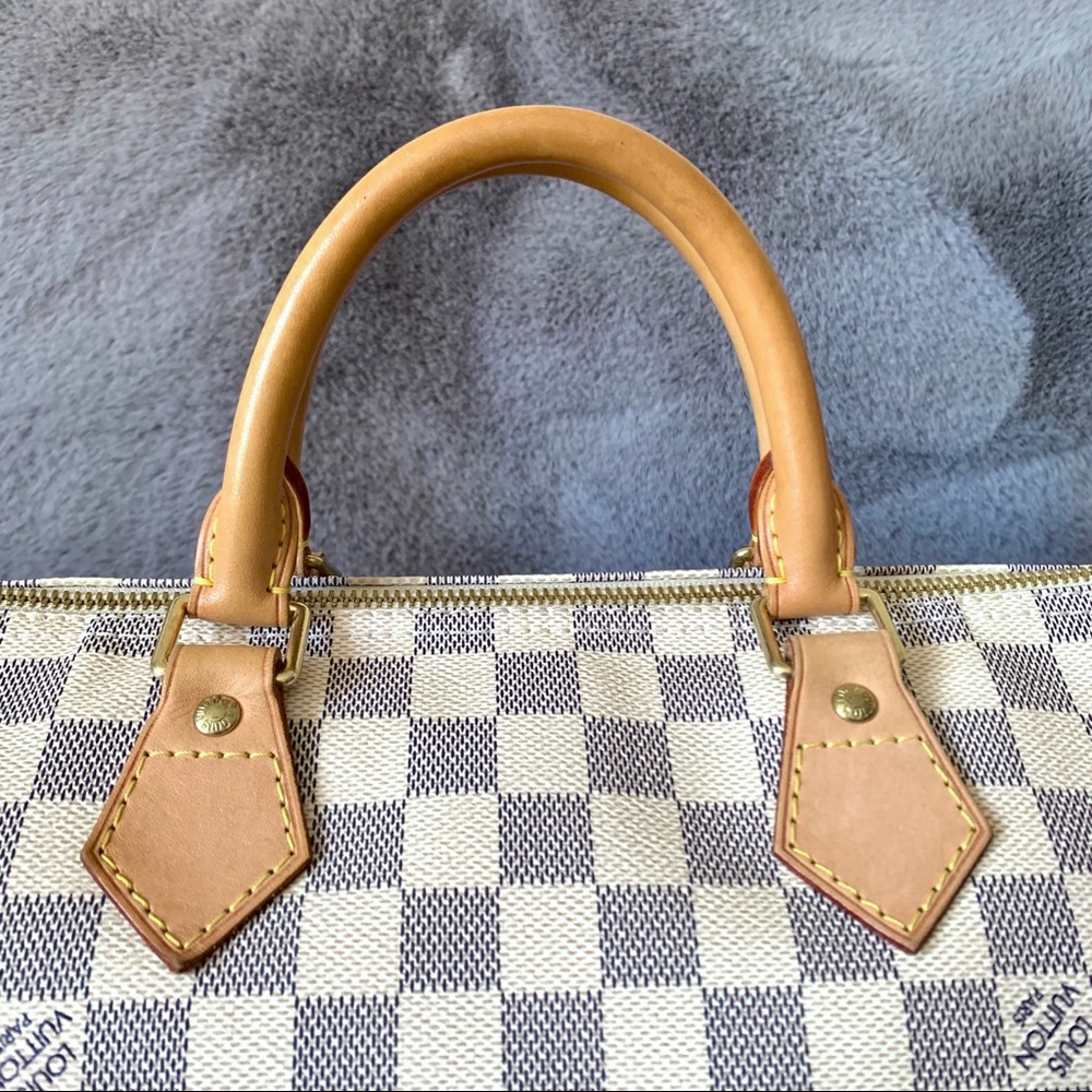 Louis Vuitton Speedy 30 Damier Azur Satchel Bag - Picture 9 of 16